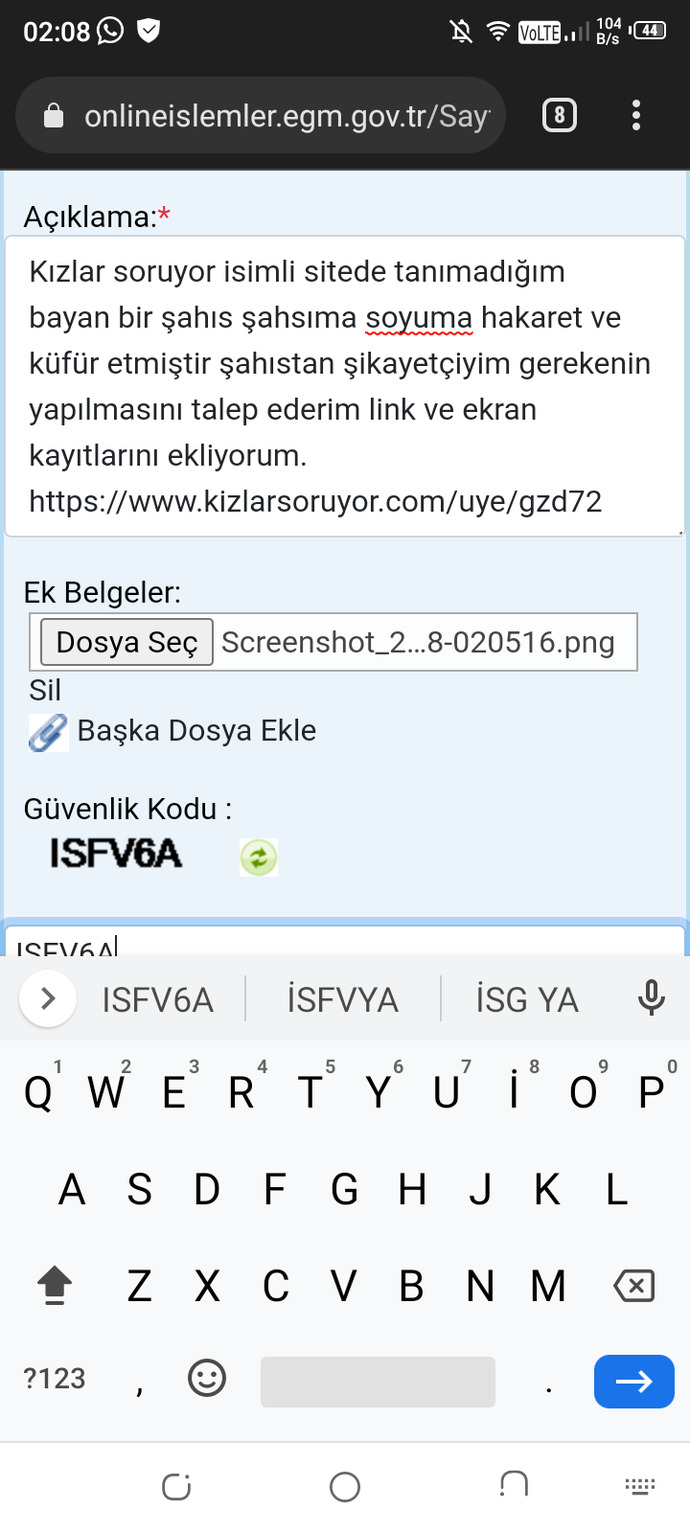 Sosyal medyada şahsa küfür, hakaret suçtur rica ediyorum öğrenemediniz mi hala iyi ki varsın siber suçlar?