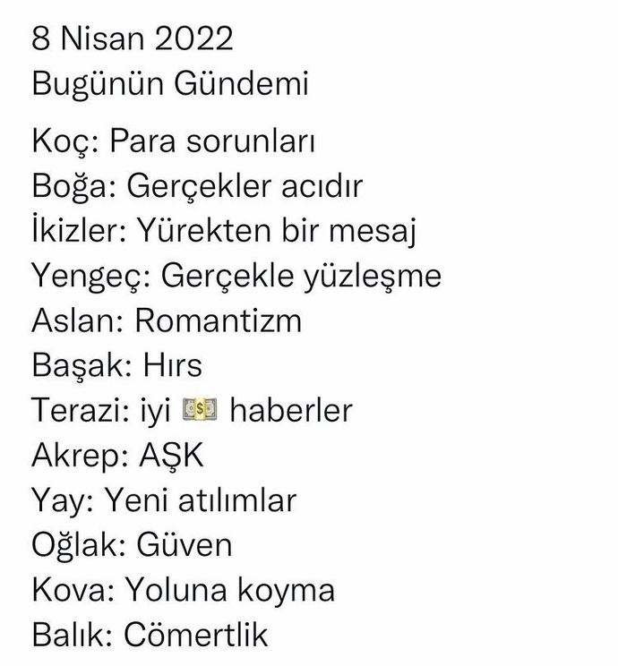 8 Nisan 2022 burçları neler bekliyor?