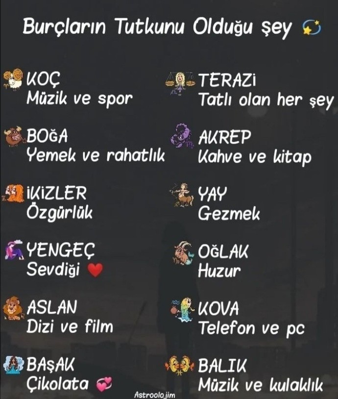 Burcuna göre tutkunu olduğun şey ne?