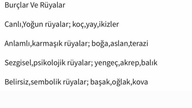 Burçlar nasıl rüyalar görürler?