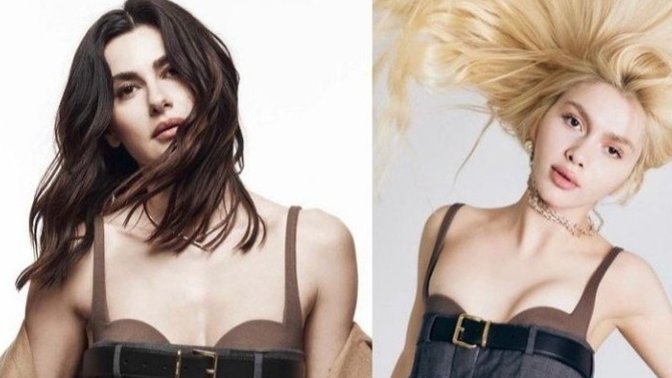 Nesrin Cavadzade ve Aleyna Tilki piştisi! Sizce kime daha çok yakışmış?