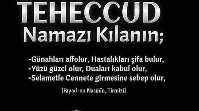 Gece Sahura kalkmışken bari en az 2 rekatta Teheccüd Namazı kılayım diyor muunuz ezan okunmadsn?