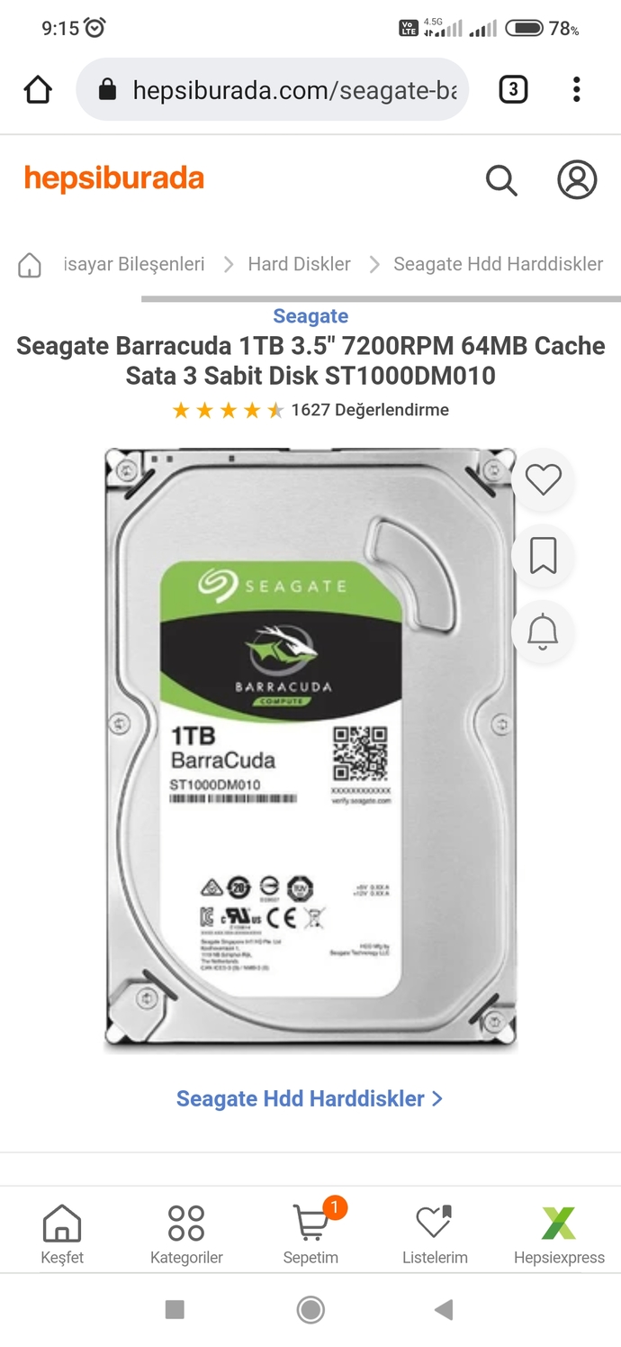Bu hardisk masa üstü bilgisayar kasası na uyar mı?