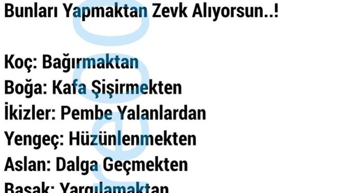 Burcuna göre neleri yapmaktan zevk alıyorsun?