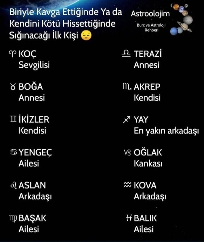 Burcuna göre kötü hissettiğinde ilk kime sığınırsın?