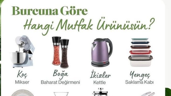 Burcuna göre hangi mutfak eşyası sensin?