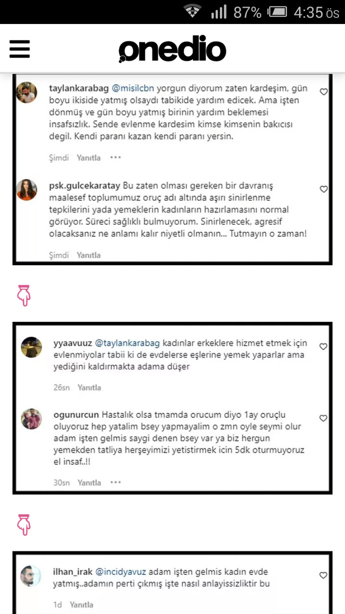 Oruçtum yemek hazırlayamadım diyen eşinize ne tepki verirdiniz?