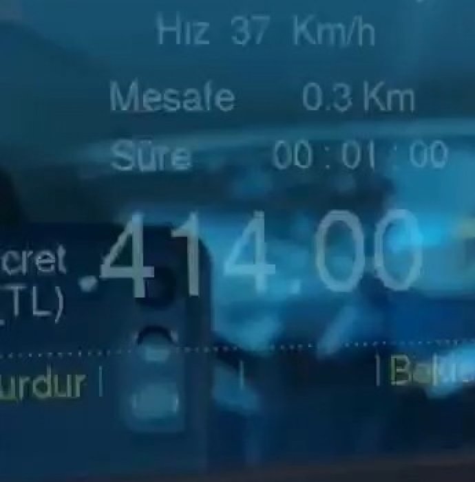 Taksiye 5 dakika binen vatandaşa 435 lira taksi ücreti geldi! Taksi kullanıyor musun?