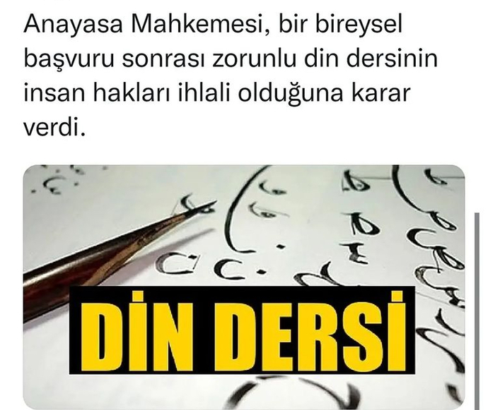 Zorunlu din dersinin kalkmasını doğru buluyor musunuz?