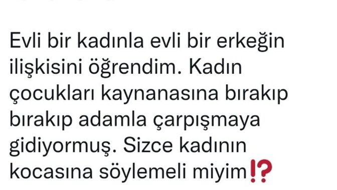 Aldatanları Farketseniz, Eşine vs Söyler misiniz?