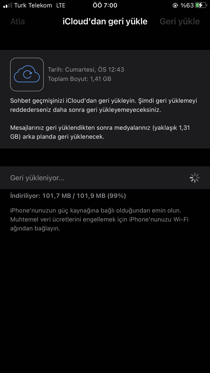 WhatsApp sohbet geri yükleme nasıl yapılır?