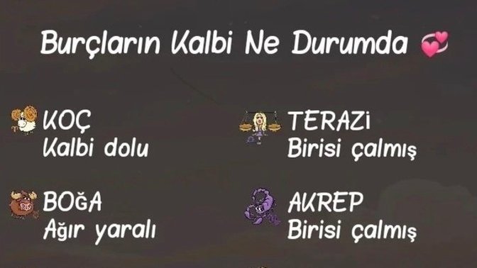 Burcuna göre kalbin ne durumda?