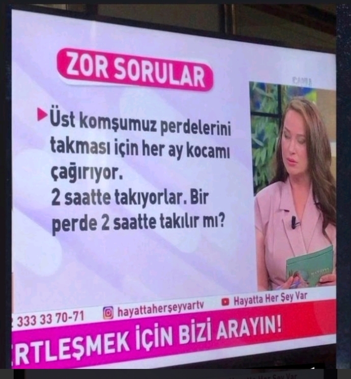 Sizin evde perdeleri kim asıyor?
