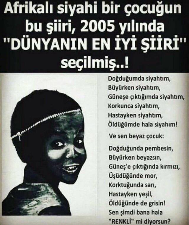 Siyahi de, beyazi de yok. Neden birine ten rengiyle seslenelim ki?