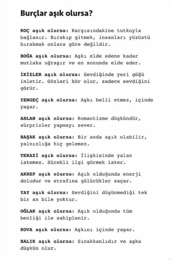 Burçlar nasıl aşık olur?