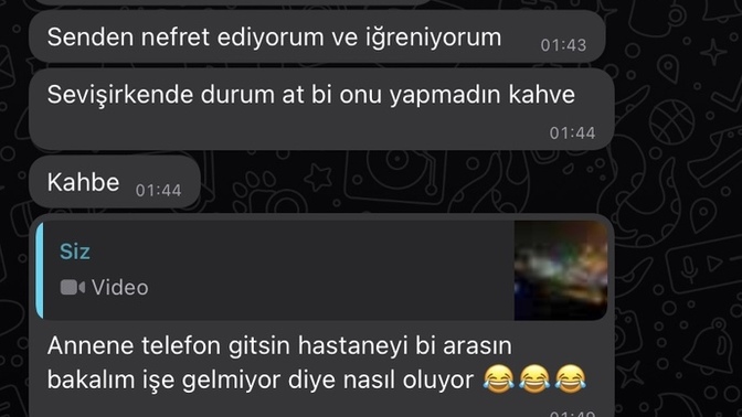 Benden ayrilan eski sevgili?