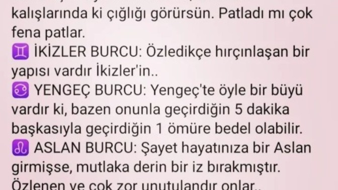 Senin burcunun en belirgin özelliği nedir?