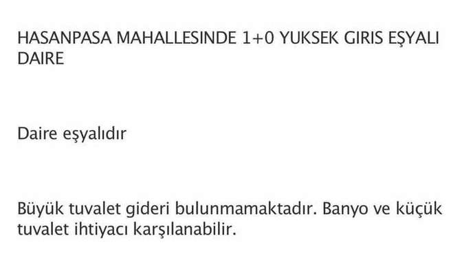 Tuvalet gideri bulunmayan bir ev tercih eder misiniz?