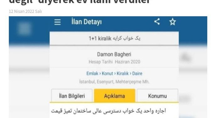 Bu da oldu! Türkiye'de "Türk'e uygun değil" diyerek ev ilanı verdiler, bu konuda ne düşünüyorsunuz?