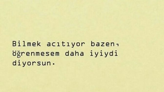Bilmek mi canını yakar yoksa onu anlamak mı?
