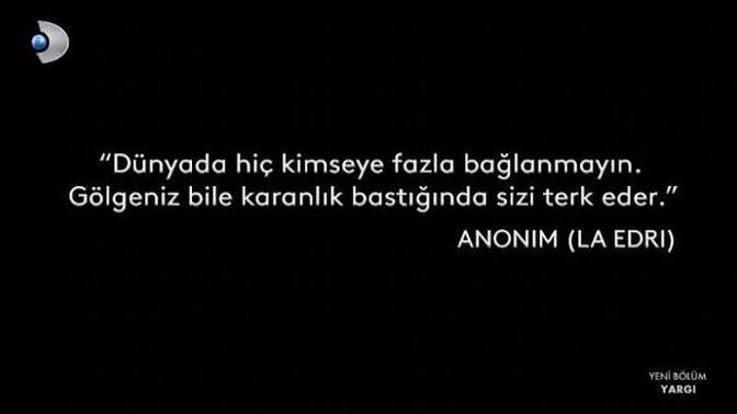 Yargı dizide başlarken böyle bir yazı gördüm gerçekten de haklılar bence ile sizce gerçekten de böyle mi?