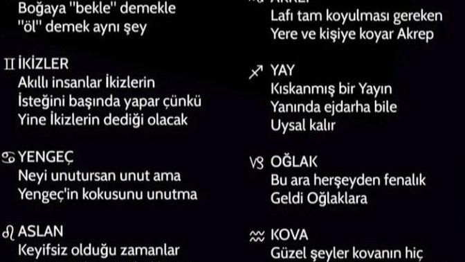 Senin burcun hangisi 🙃?