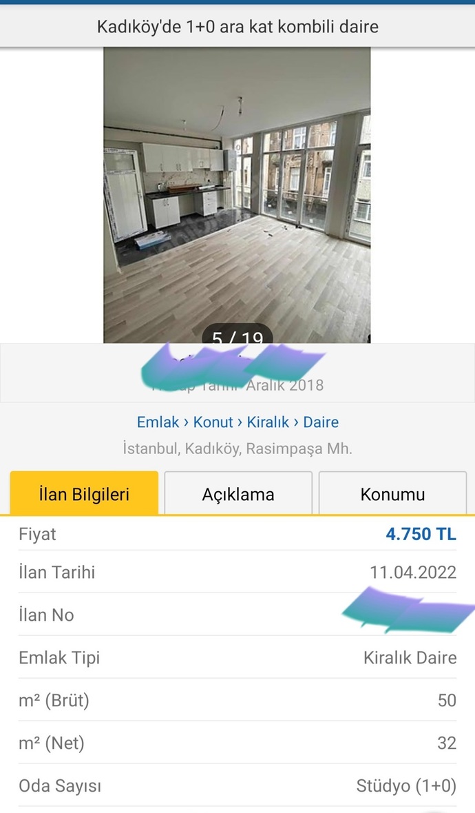 Şişlide 1+0 / 35 m² eşyalı dairenin 15.000 lira, Kadıköyde 1+0 / 32 m² eşyasız dairenin 4.750 lira olmasına nasıl bakıyorsunuz?
