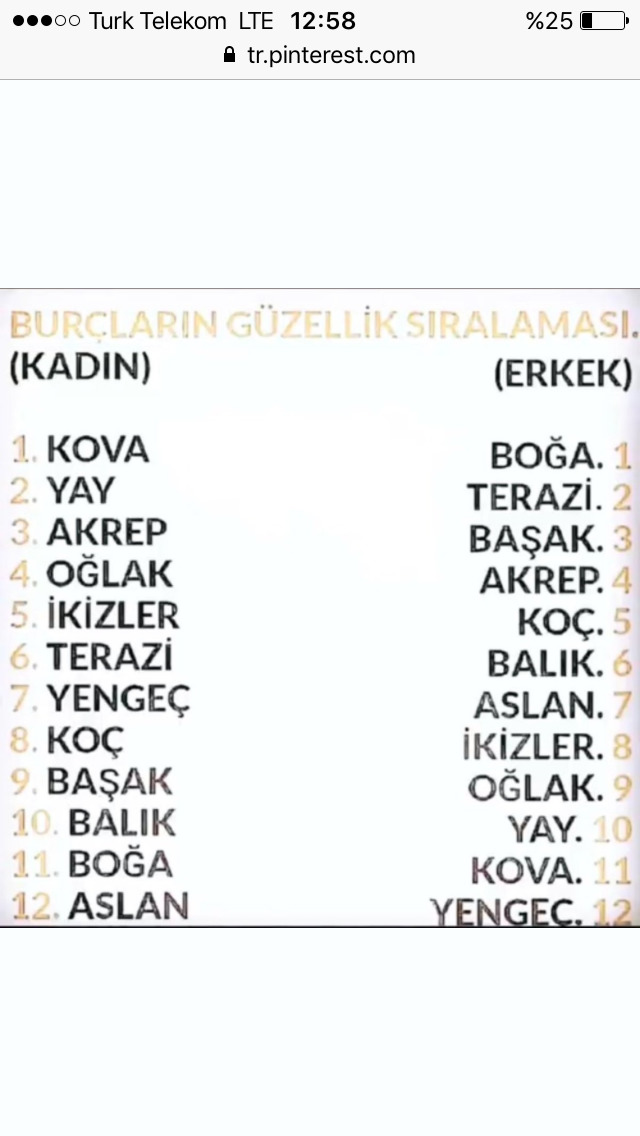 Boğa burcu erkeği ilk sırada diye sormadım hayır ne münasebet 🙄😅😅