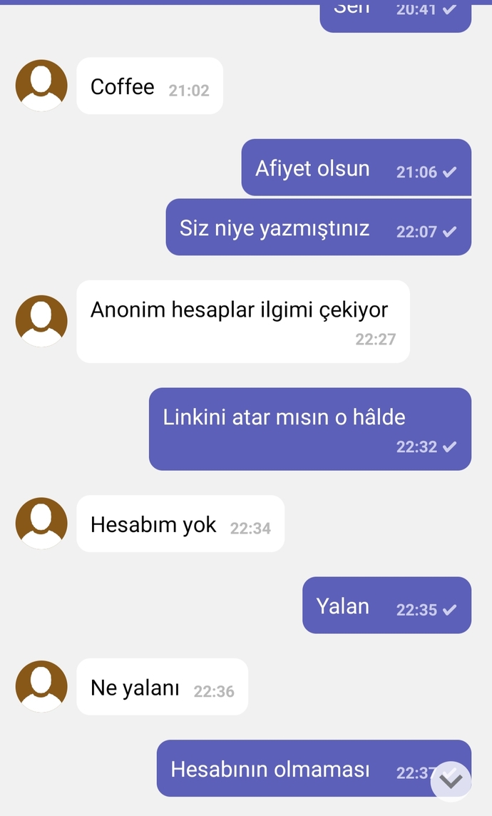 Sizce bu konuşmalardaki yazı stili aynı kişiye mi ait?