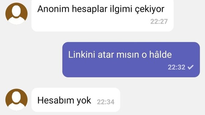 Sizce bu konuşmalardaki yazı stili aynı kişiye mi ait?