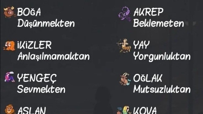 Burcuna göre neden yorgunsun?