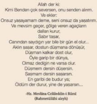 Sizin hayatınızdan insanlar nasıl bi ibret almalıdır?