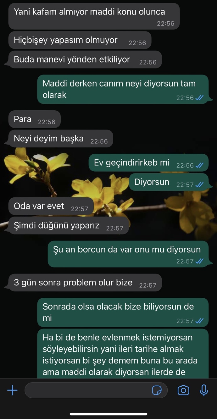 Nişanlım durduk yere böyle dedi neden olabilir sizce?