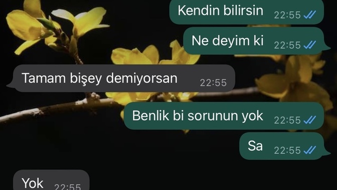 Nişanlım durduk yere böyle dedi neden olabilir sizce?
