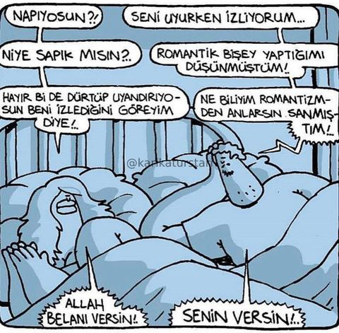 Sevdiğini uyurken izlemek romantizme dahil midir?