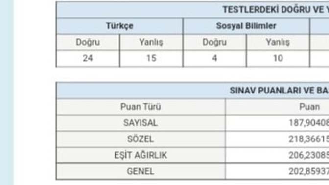 Msü puanım nasıl sizce?