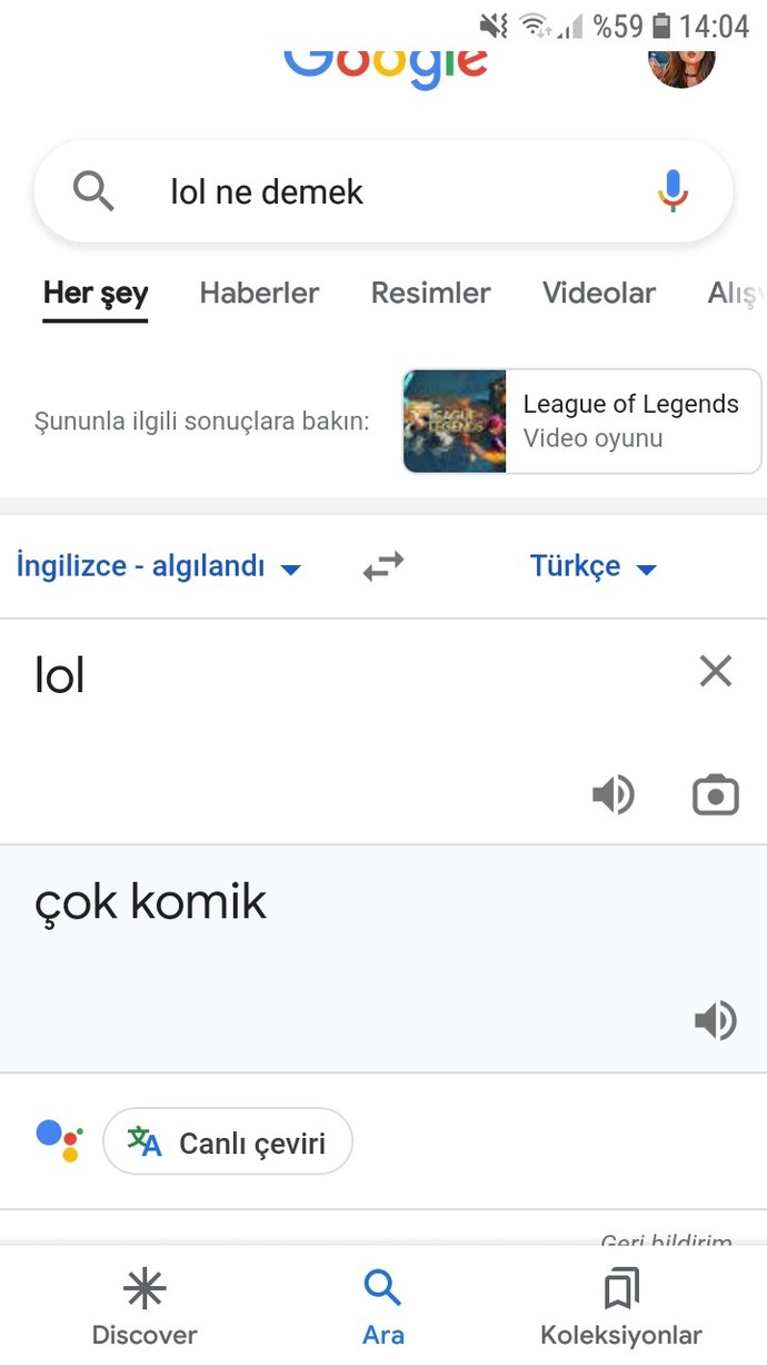 Flörtüm sürekli lol diyor. İngilizce lol ne demek?