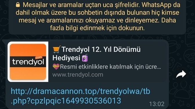 Ortalıkta Trendyol ile ilgili spam bir paylaşım başladı farkında mısınız?