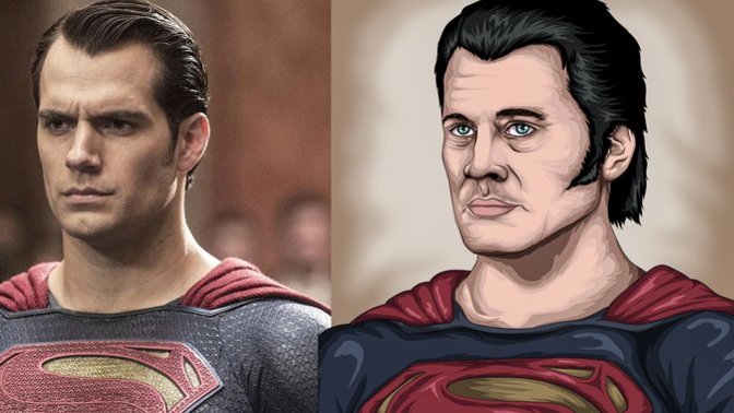 Superman çizimi nasıl olmuş?