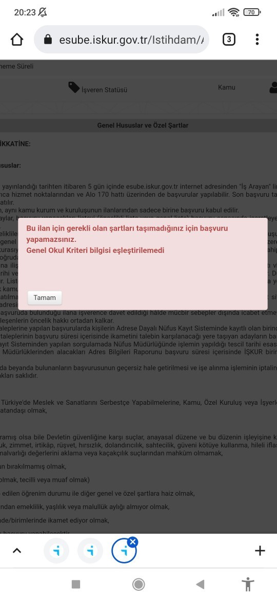 İşkur ile ilgili bu sorunu nasıl çözerim?