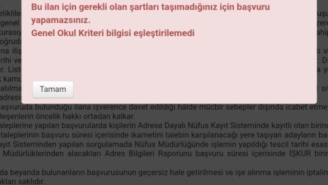 İşkur ile ilgili bu sorunu nasıl çözerim?