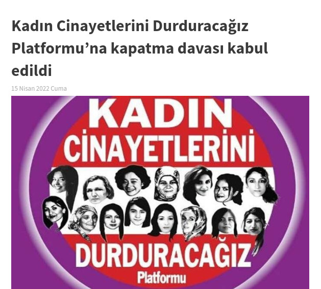 Kadın Cinayetlerini Durduracağız Platformu’na kapatma davası hakkında ne söylemek isterseniz?