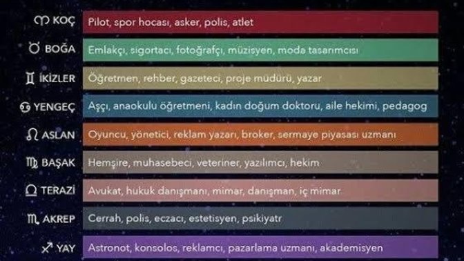 Burçlar meslek olsaydı hangi burç hangi meslek olurdu?
