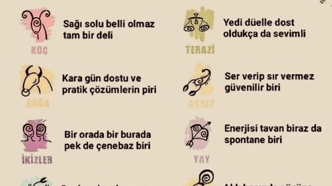 Bir cümle ile burcunuzu tanımlar mısınız?