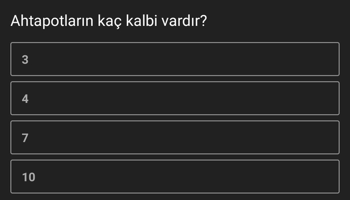Ahtapotların kaç kalbi vardır?