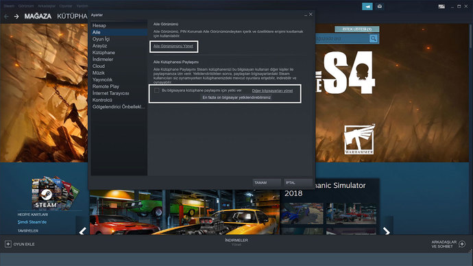 Steam aile paylaşımı nasıl yapılır?