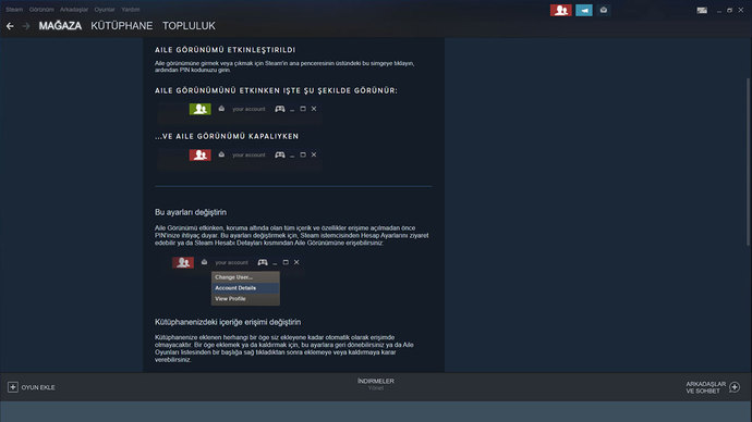 Steam aile paylaşımı nasıl yapılır?