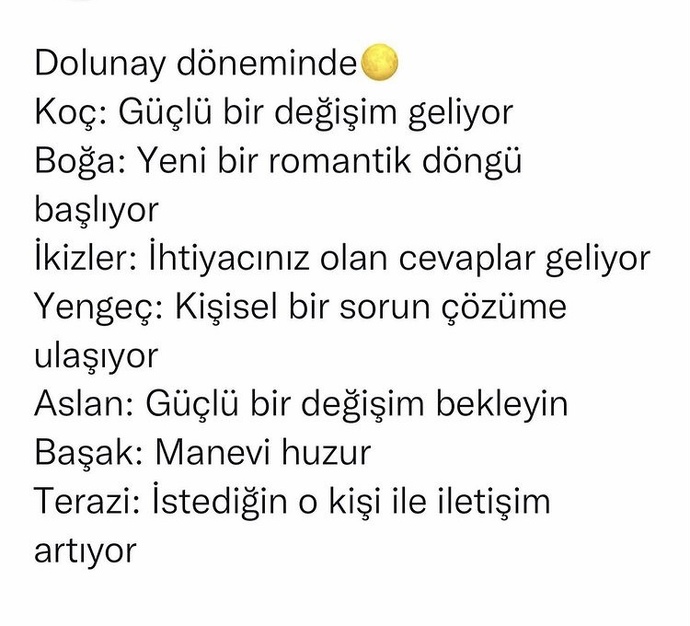 Dolunay döneminde burçları neler bekliyor?