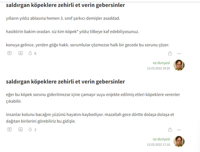 Avukatlardan görüş bekliyorum popüler bir sözlükte sokak hayvanlarını katlettiğini belirten bir insan var?