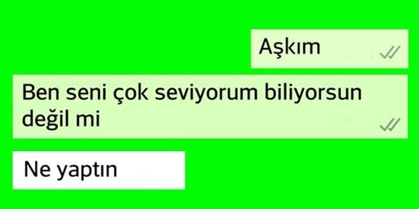 Sevdiğine mesaj atarken ya da beklerken hangi hallerde olursunuz?